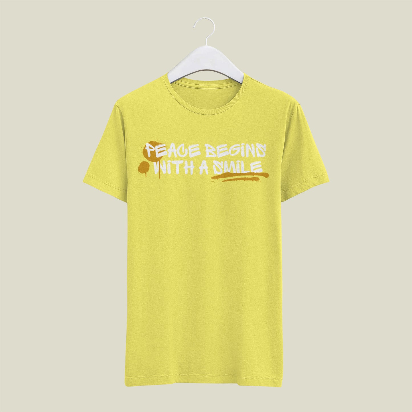Peace Begins with Smile T shirt