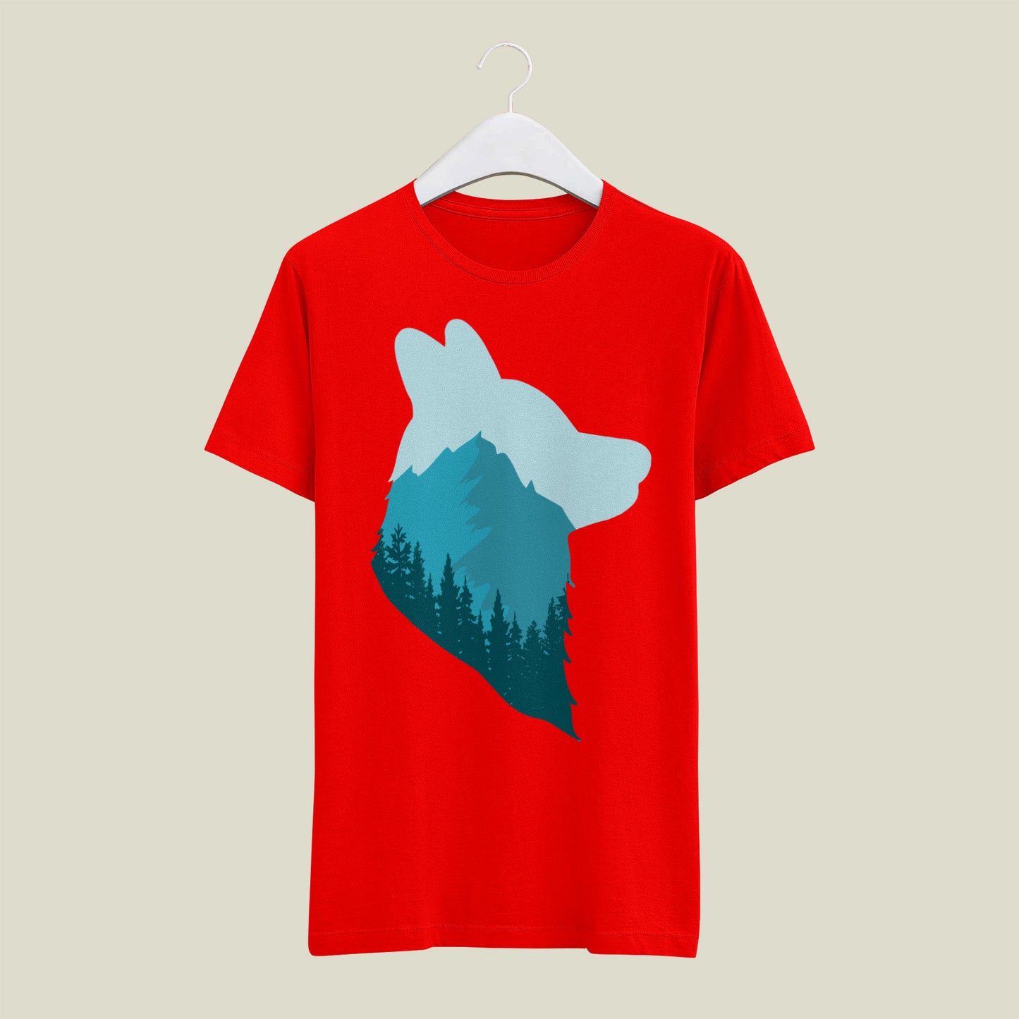 Adventure Wolf Premium Plain T- Shirt